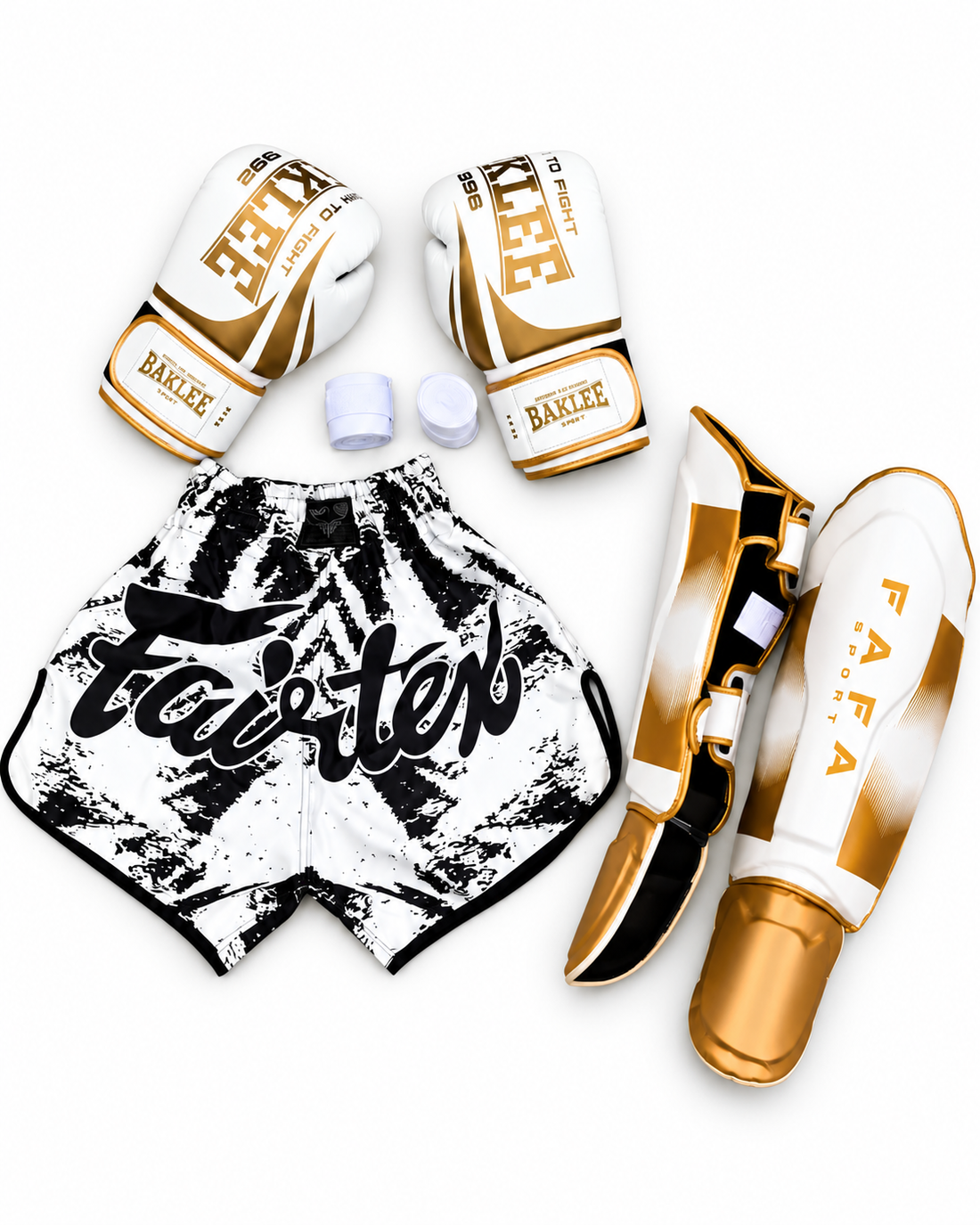 Pack kick boxing white