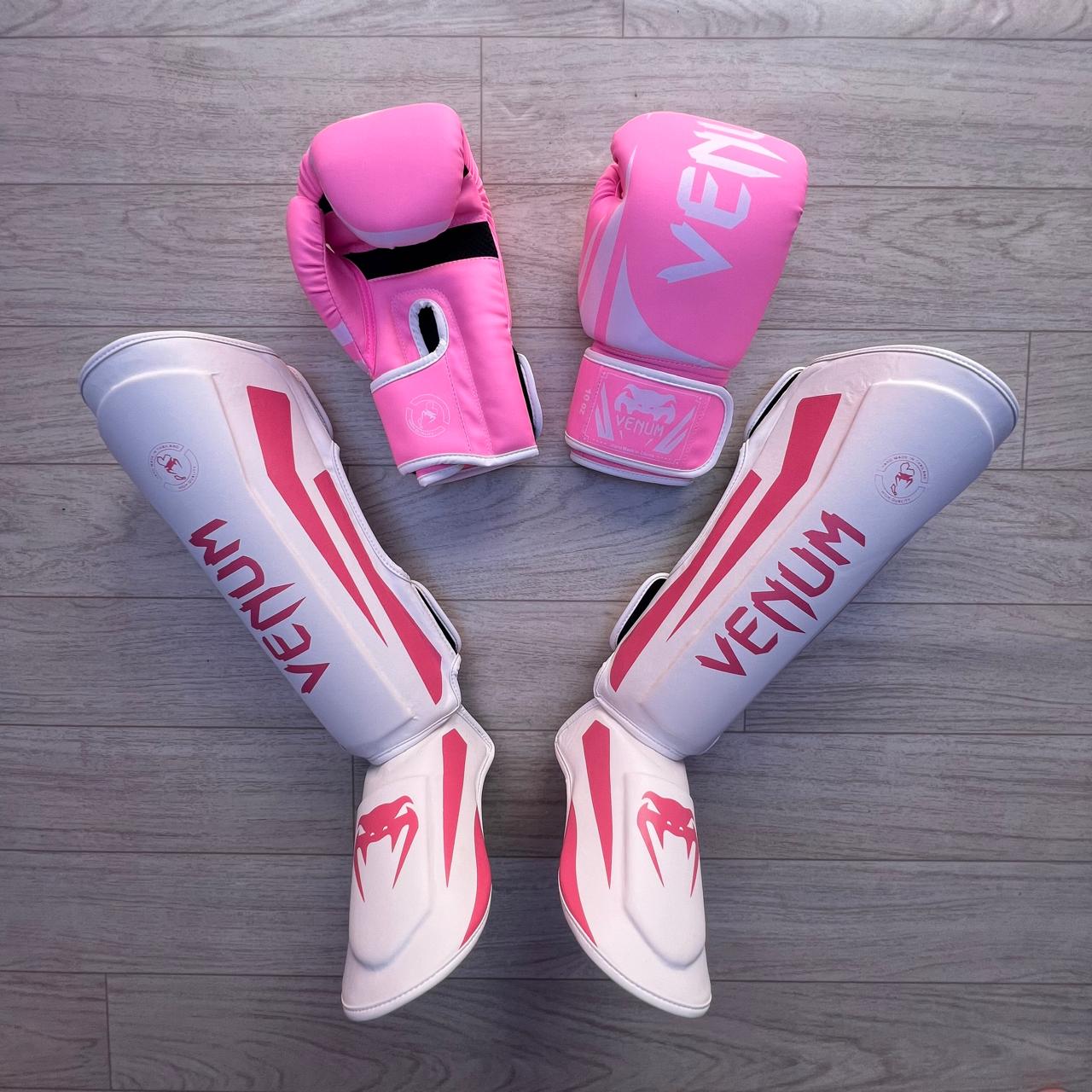 Pack Kick Boxing Venum Rose & Blanc