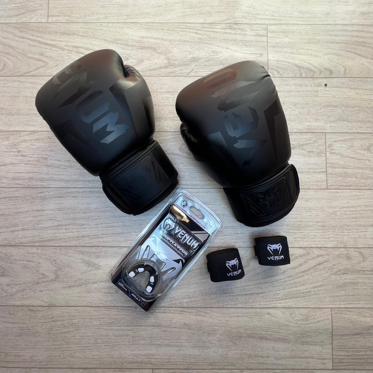 Pack Boxe Venum Black Edition
